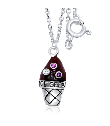 Chocolate Ice Cream Cone Kids Pendant SPE-603E